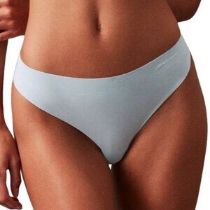 NWT Calvin Klein Women's Invisibles Thong Panty Underwear, Stratosphere Blue, XL